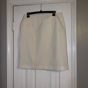 Cream knee-length Skirt